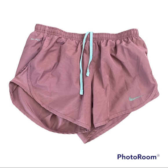 Nike Pink Silver Running Active Athletic Shorts Small